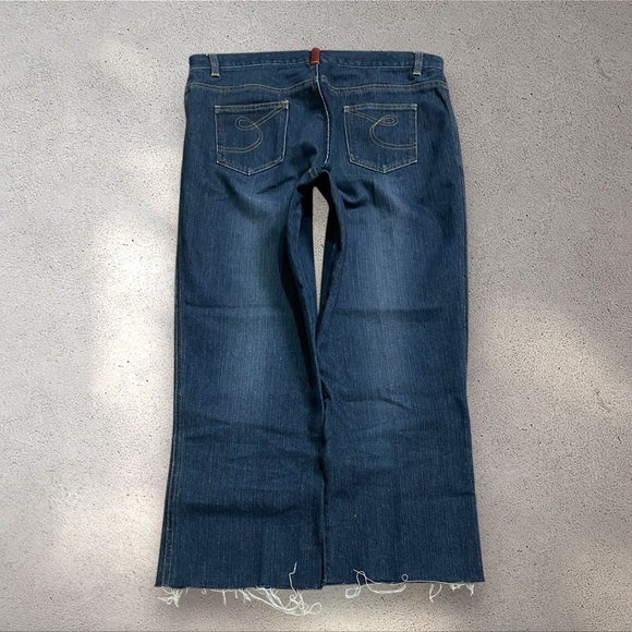 Clio Denim - Clio Black Drop Rise Straight Jeans